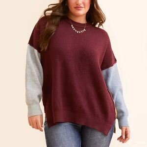 NWT Buckle Vigoss Color Block Sweater size xs